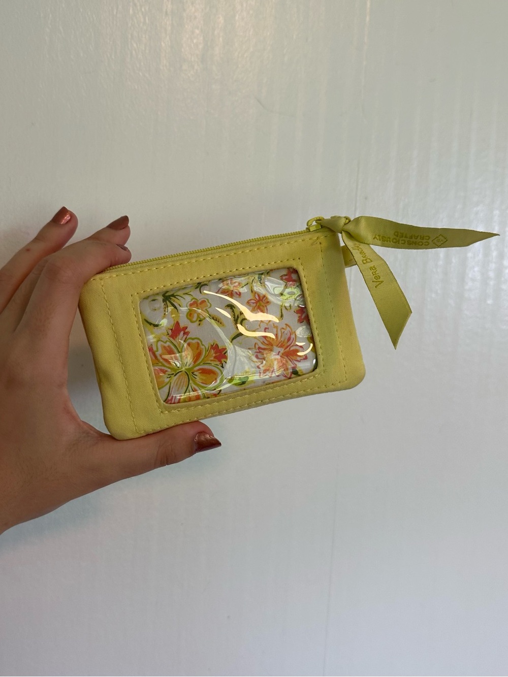 Vera Bradley Yellow Floral Card Case